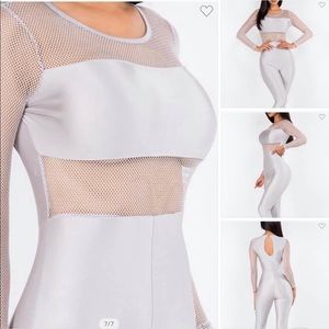Silver grey jumpsuit